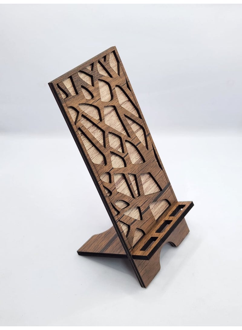 Kipfy Stylish Desk Stand Large size for Mobile & Accessories”Phone Stand Large– Modern Rustic Desk Holder for Mobile Phones Mobile Holder, Desk Display & Charging Dock Mobile phone stand – suitable for watching videos, video calls, or hands-free use - Image 3